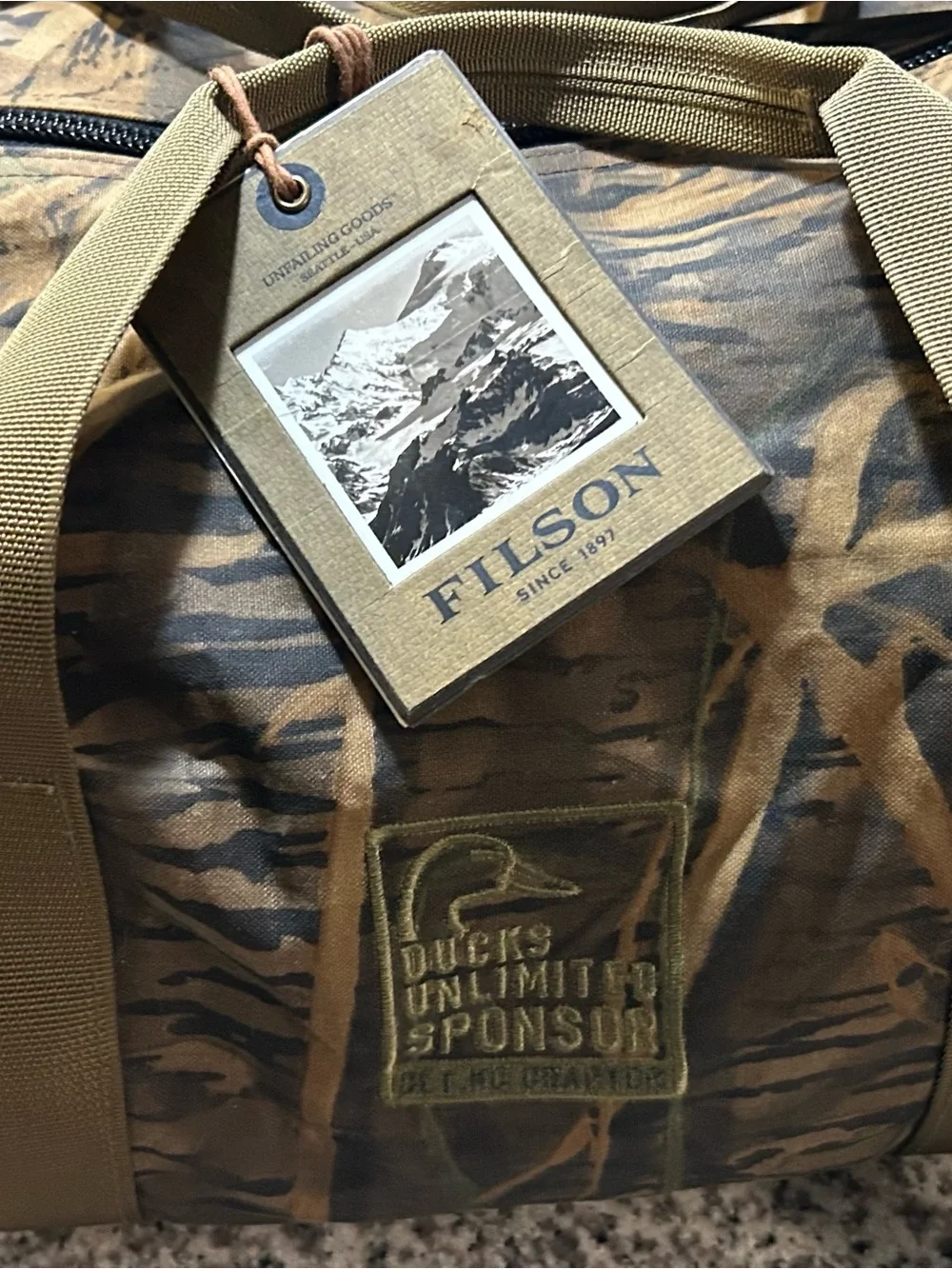 Filson x Ducks Unlimited Tin Cloth Small Duffle